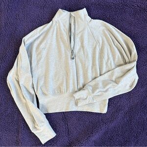 Lululemon Ready to Rulu half zip pullover 2 xs heathered raceway grey